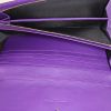 Dior Lady Dior wallet in purple patent leather - Detail D2 thumbnail