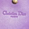 Dior Lady Dior wallet in purple patent leather - Detail D3 thumbnail