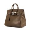 Hermes Haut à Courroies bag in olive green box leather - 00pp thumbnail