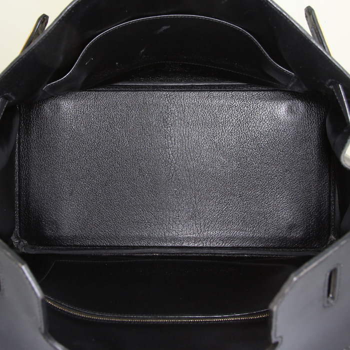 Bolso Hermes Birkin 35 cm, 1999, en cuero box negro - Detail D2