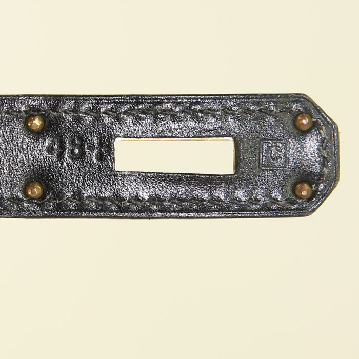 Hermes Birkin 35 cm, 1999, bag in black box leather - Detail D4