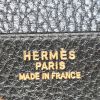 Bolso de mano Hermes Birkin 40 cm en cuero Fjord negro y cuero natural - Detail D3 thumbnail