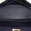 Hermes Kelly 32 cm bag in blue box leather - Detail D3 thumbnail