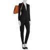 Hermès backpack in cognac leather - Detail D1 thumbnail