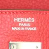 Hermes Birkin 40 cm handbag in red leather taurillon clémence - Detail D3 thumbnail