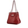 Bolso bandolera Chanel Shopping Bag en cuero color burdeos - 00pp thumbnail