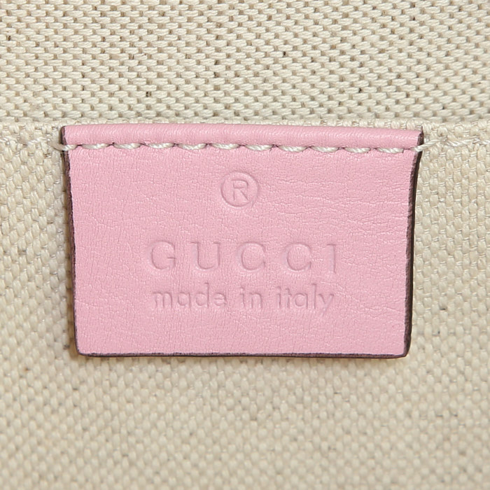 Gucci Dionysus handbag in pink, burgundy and navy blue leather - Detail D4