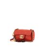 Chanel Timeless New Mini shoulder bag in red quilted leather - 00pp thumbnail