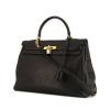 Hermes Kelly 35 cm handbag in black togo leather - 00pp thumbnail