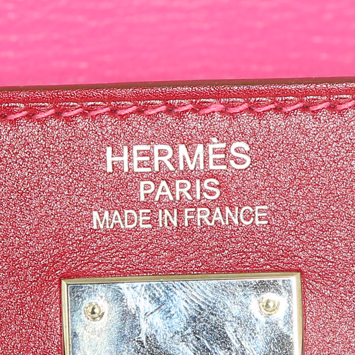 Borsa Hermes Kelly 35 cm in pelle box rossa - Detail D4