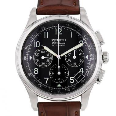 Montre Zenith El Primero en acier Ref :  02.0500.400 Vers  2000