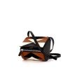 Bolso bandolera Givenchy Pandora en cuero tricolor negro, marrón y blanco - 00pp thumbnail
