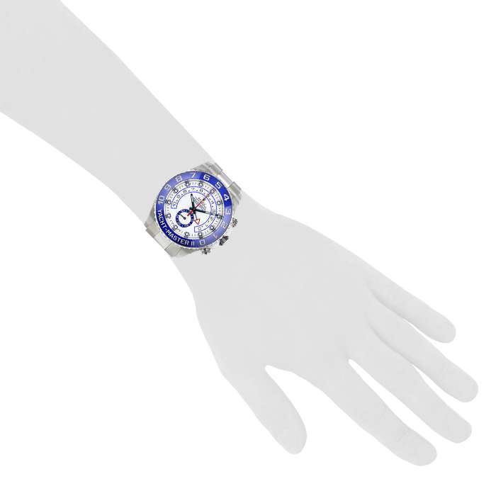 Rolex Yacht-Master II watch in stainless steel Ref: 116680 Circa 2010 - Detail D1