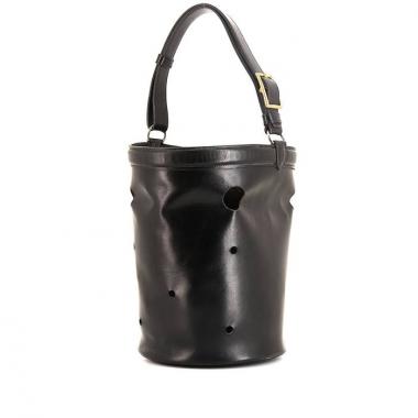 Bolso de mano Hermes Mangeoire en cuero box negro