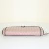 Billetera Bottega Veneta en cuero trenzado beige rosado - Detail D4 thumbnail