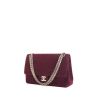 Chanel Vintage handbag in burgundy quilted canvas - 00pp thumbnail