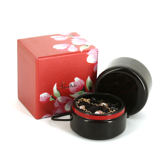 Bracelet Pomellato Capri en or rose,  onyx et cristal de roche