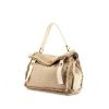 Yves Saint Laurent Muse Two medium model handbag in beige jersey canvas and beige suede - 00pp thumbnail