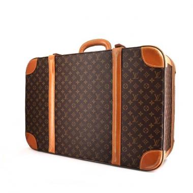 Valigia Louis Vuitton Airbus in tela monogram marrone e pelle naturale