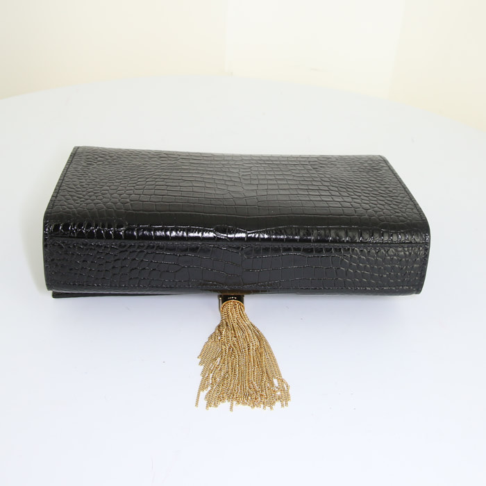 Saint Laurent bag in black leather - Detail D4