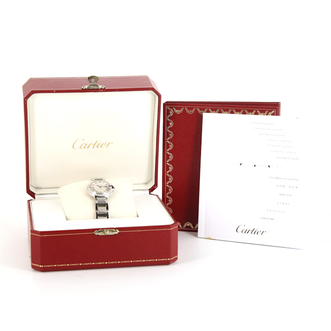 Cartier Ballon Bleu De Cartier watch in stainless steel Ref:  3009 Circa  2000 - Detail D2