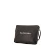 Balenciaga pouch in black grained leather - 00pp thumbnail
