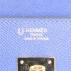 Hermes Birkin 30 cm handbag in blue leather - Detail D3 thumbnail