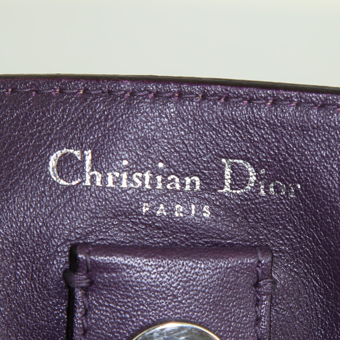 Dior Diorissimo large model shopping bag in pink leather - Detail D4
