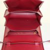 Celine Classic Box small model shoulder bag in red box leather - Detail D2 thumbnail