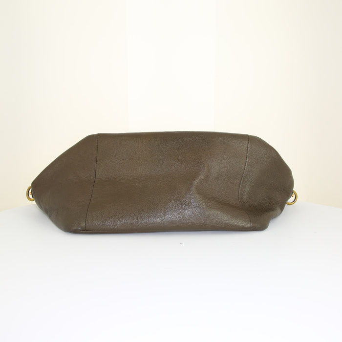 Jerome Dreyfuss bag in khaki leather - Detail D5