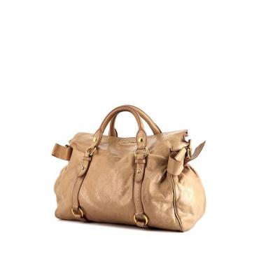 Bolso Miu Miu Vitello en cuero beige
