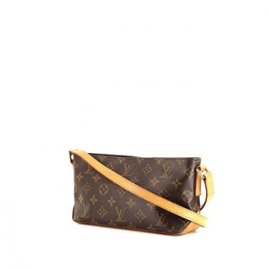 Bolso bandolera Louis Vuitton Trotteur en lona Monogram y cuero natural