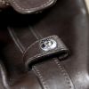 Sac à main Chanel Bowling en cuir box marron - Detail D3 thumbnail