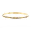 Bracelet ouvrant Cartier Love petit modèle en or jaune et diamants - 00pp thumbnail