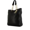Dior Dior Soft shopping bag in black braided leather - 00pp thumbnail