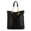 Dior Dior Soft shopping bag in black braided leather - 360 thumbnail
