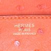Sac à main Hermes Birkin 30 cm en autruche orange Sanguine - Detail D3 thumbnail