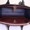 Louis Vuitton City Steamer medium model handbag in navy blue and burgundy grained leather - Detail D3 thumbnail