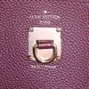 Louis Vuitton City Steamer medium model handbag in navy blue and burgundy grained leather - Detail D4 thumbnail