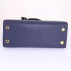 Sac à main Louis Vuitton City Steamer moyen modèle en cuir grainé bleu-marine et bordeaux - Detail D5 thumbnail