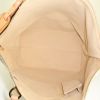 Louis Vuitton Saleya medium model shopping bag in azur damier canvas and natural leather - Detail D2 thumbnail