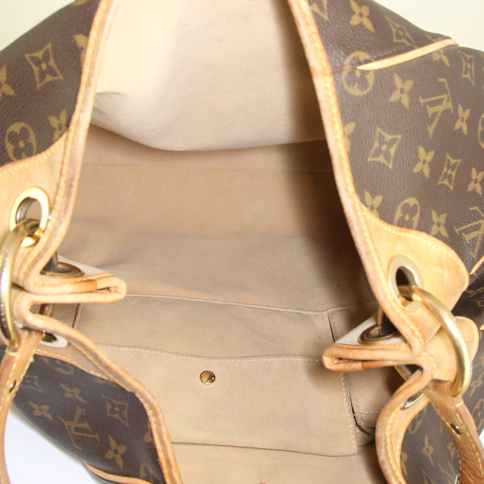 Borsa Louis Vuitton Galliera modello grande in tela monogram e pelle naturale - Detail D2