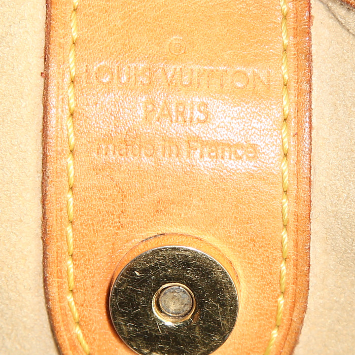 Louis Vuitton Galliera large model handbag in monogram canvas and natural leather - Detail D3