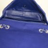 Chanel Timeless jumbo bag in blue quilted canvas - Detail D3 thumbnail