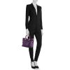 Bolso Dior en cuero trenzado violeta - Detail D1 thumbnail