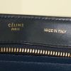 Celine Trapeze medium model bag in black and blue leather - Detail D4 thumbnail