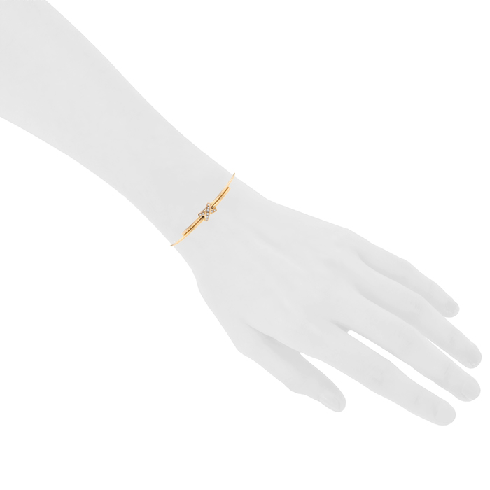 Bracciale apribile Chaumet Jeux de Liens in oro giallo e diamanti - Detail D1