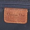 Dior Street Chic handbag in brown leather and blue monogram canvas - Detail D3 thumbnail