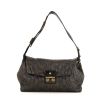 Louis Vuitton Motard handbag in anthracite grey leather - 360 thumbnail