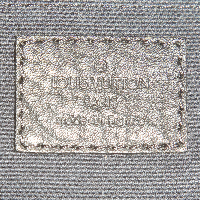 Borsa Louis Vuitton Motard in pelle grigio antracite - Detail D3